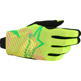 GANTS MX ALPINESTARS RADAR PRO JAUNE ROSE