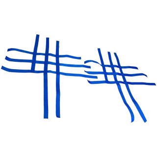 PAIRE DE SANGLES NERF BAR UNIVERSELLES BLEUES (HOMOLOGUEES FFM)