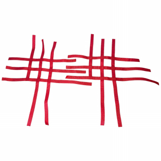 PAIRE DE SANGLES NERF BAR UNIVERSELLES ROUGES (HOMOLOGUEES FFM)