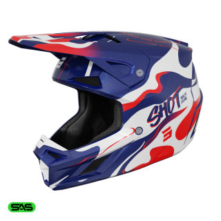 CASQUE SHOT SPEED BEAST BLEU ROUGE