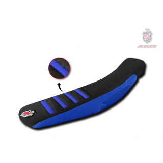 HOUSSE DE SELLE NOIRE / BLEU STRIP BLEU YZF 250 19-22 / YZF 450 18-22