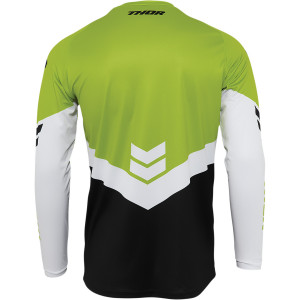 MAILLOT THOR SECTOR CHEV VERT / BLANC 2022