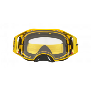 Masque OAKLEY Airbrake MX - Moto jaune écran transparent