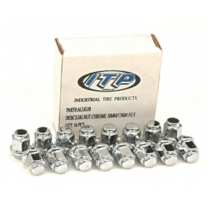 Kit écrou de roue ITP plat chrome 12/17mm - Box of 16