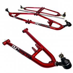TRAIN AVANT LARGE ROUGE CANDY (+10cm) TNC RACING POUR YFZ450 / 700 RAPTOR