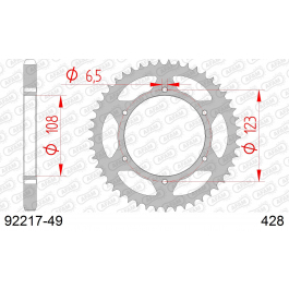 STEEL CHAINRING 49 teeth - Tonnycat
