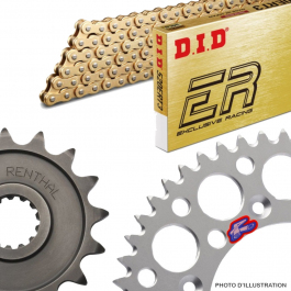 Kit chaîne DID/REN 428NZ 14/52 standard - couronne ultra-light anti-boue