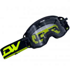 R-FLOW NEXT 10 black / fluo yellow mask compatible with glasses wearer ...